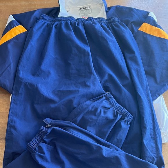 Vintage Adidas TRACKSUIT RN88387 CA00411 Blue White Flag Tag 90’s Womens Medium - Picture 4 of 12